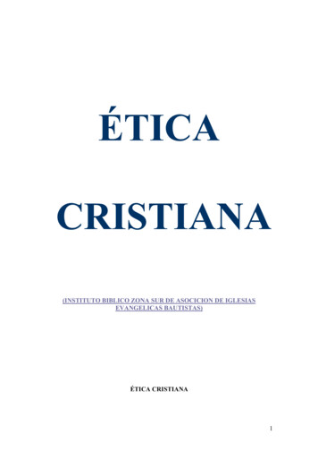 ÉTICA CRISTIANA - Internet Archive