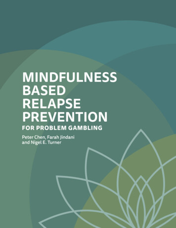MINDFULNESS BASED RELAPSE PREVENTION - Greo