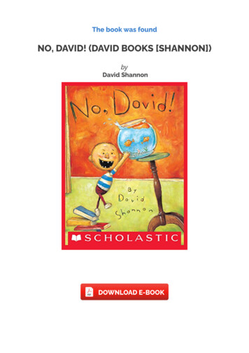 No, David! (David Books [Shannon]) E Book
