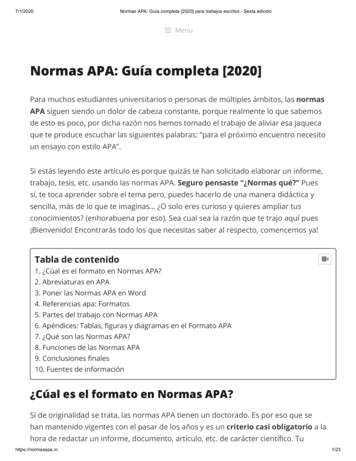 Normas APA: Guía Completa [2020] - UNEG