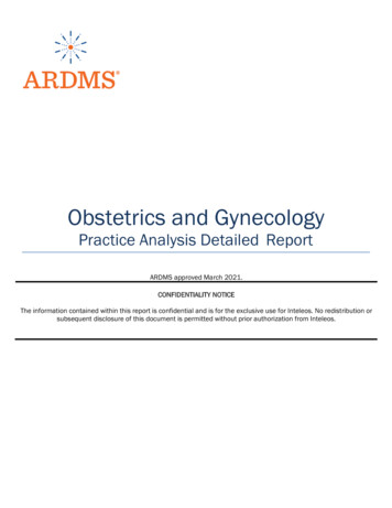 Obstetrics And Gynecology - ARDMS