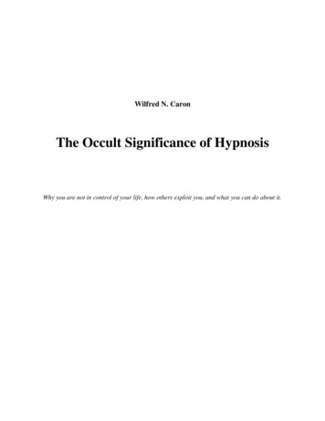 The Occult Significance Of Hypnosis - SearchWithin