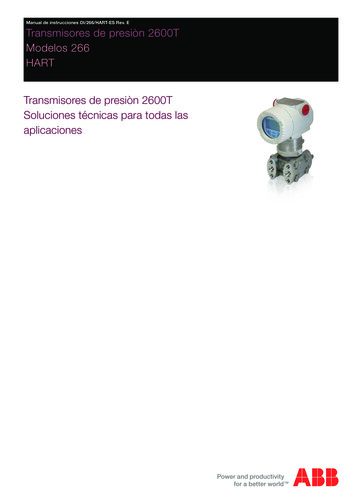 Manual De Instrucciones OI/266/HART-ES Rev. E Transmisores De . - ABB
