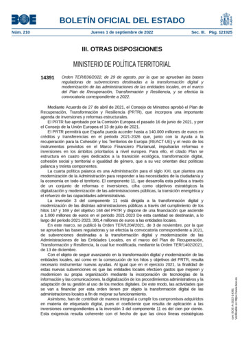MINISTERIO DE POLÍTICA TERRITORIAL - Mpt.es