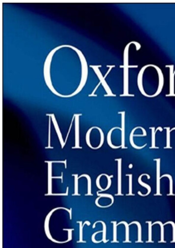 Oxford Modern English Grammar - Internet Archive