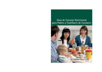 Para Padres Y Familiares De EscolaresGuía De Consejo Nutricional