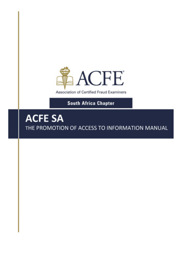 ACFE SA - South Africa