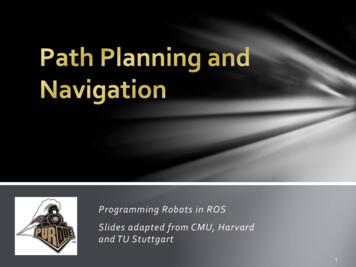 Programming Robots In ROS Slides Adapted From CMU, Harvard And TU Stuttgart