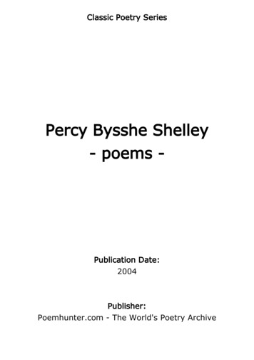Percy Bysshe Shelley - Poems - Poem Hunter