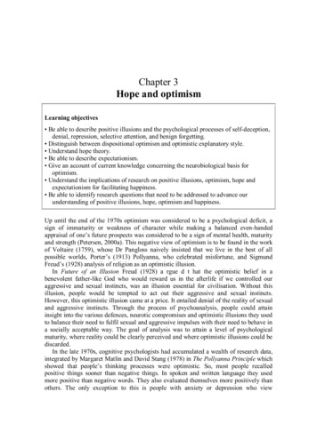 Chapter 3 Hope And Optimism - Bhaskaracharya College Of Applied Sciences