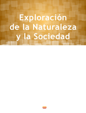 Exploración De La Naturaleza Y La Sociedad - Gob