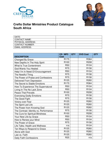 Creflo Dollar Ministries Product Catalogue South Africa