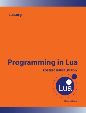 Programming In Lua - GitHub Pages