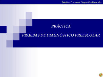 Práctica Pruebas De Diagnóstico Preescolar