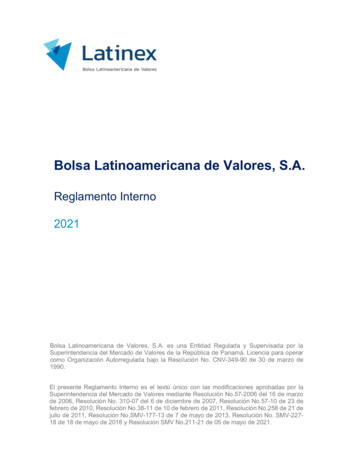Bolsa Latinoamericana De Valores, S.A.