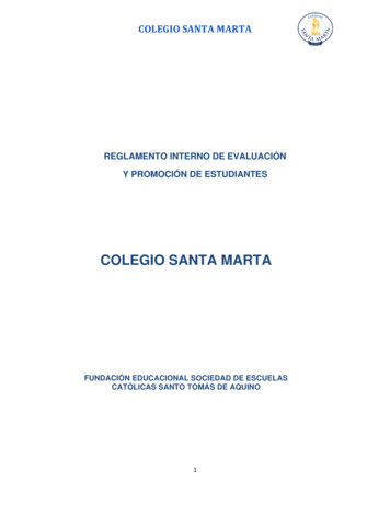 COLEGIO SANTA MARTA - Ministerio De Educación
