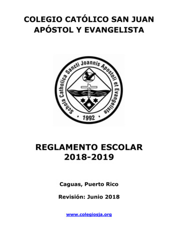 Reglamento Escolar 2018-2019