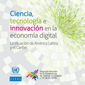 Ciencia, Tecnología Innovación En La Economía Digital - CEPAL