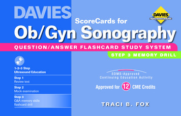 ScoreCards For Ob/Gyn Sonography - Daviespublishing 