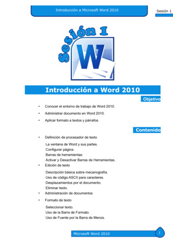 Introducción A Word 2010 - EduktVirtual