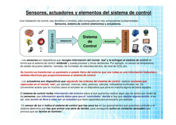 Sensores, Actuadores Y Elementos Del Sistema De Control - Micronica