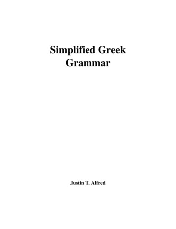 Simplified Greek Grammar - Blue Letter Bible