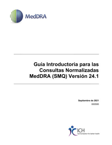 Guía Introductoria Para Las Consultas Normalizadas MedDRA (SMQ) Versión 24