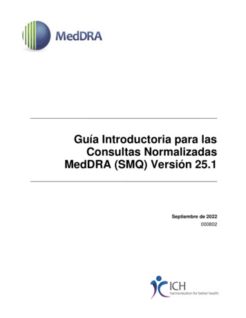 Guía Introductoria Para Las Consultas Normalizadas MedDRA (SMQ) Versión 25