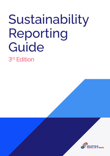 Sustainability Reporting Guide