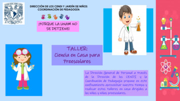 TALLER: Ciencia En Casa Para Preescolares - UNAM