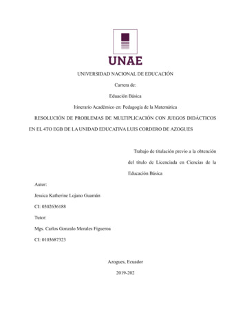 Universidad Nacional De Educación Resolución De Problemas De .