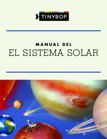 MANUAL DEL EL SISTEMA SOLAR - Tinybop