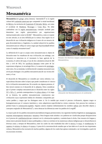 Mesoamérica - Mineduc.gob.gt