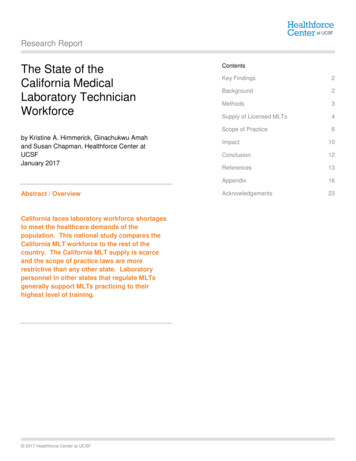 The State Of The California Medical Laboratory Technician Workforce