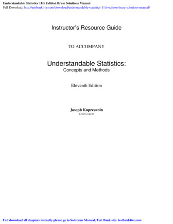 Instructor's Resource Guide - Test Bank - Solutions Manual