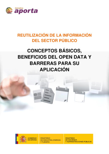 Beneficios Del Open Data Y Barreras Conceptos Básicos, Beneficios Del .