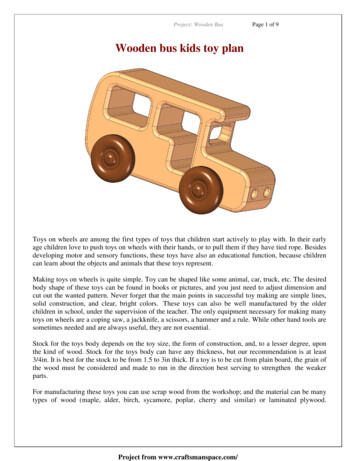 Wooden Bus Kids Toy Plan - Craftsmanspace