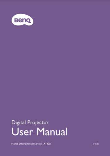 Digital Projector User Manual - BenQ