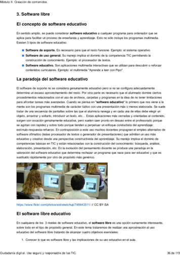 3. Software Libre El Concepto De Software Educativo - Gobierno De Canarias