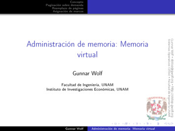 Administración De Memoria: Memoria Virtual