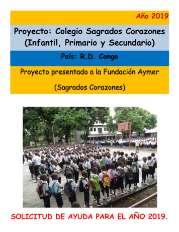 Proyecto: Colegio Sagrados Corazones (Infantil, Primario Y Secundario)
