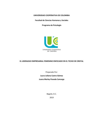 UNIVERSIDAD COOPERATIVA DE COLOMBIA Facultad De Ciencias Humanas . - UCC