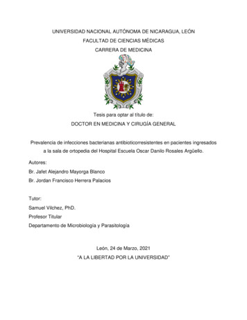Universidad Nacional Autónoma De Nicaragua, León Carrera De Medicina