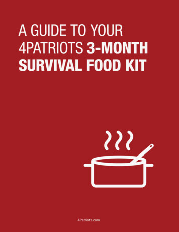 A Guide To Your 4patriots 3-month Survival Food Kit