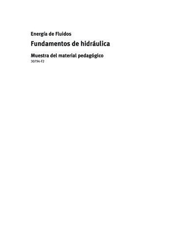 Fundamentos De Hidráulica - Festo