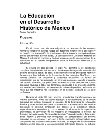 La Educación En El Desarrollo Histórico De México II - Ensy