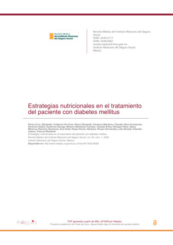 Estrategias Nutricionales En El Tratamiento Del Paciente Con . - Redalyc