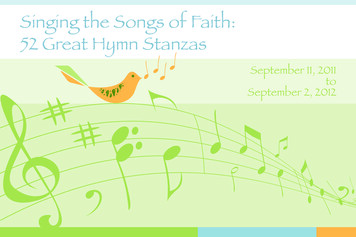 Singing The Songs Of Faith: 52 Great Hymn Stanzas