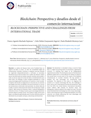 Blockchain: Perspectiva Y Desafíos Desde El Comercio . - Dialnet