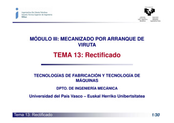 TEMA 13: TEMA 13: RectificadoRectificado - UPV/EHU
